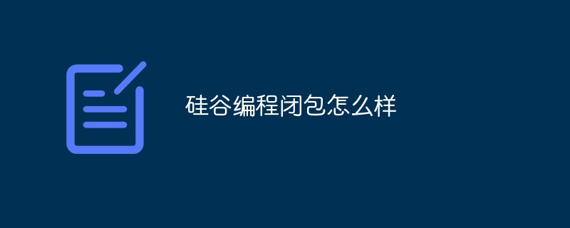 シリコンバレーにおけるプログラミングの閉鎖についてはどうですか?