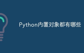 Was sind die integrierten Objekte in Python?