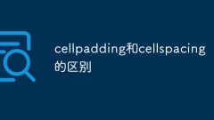 The difference between cellpadding and cellspacing