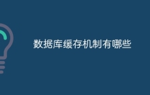 数据库缓存机制有哪些
