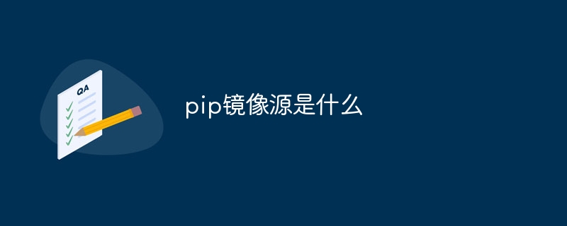 pip 미러 소스는 무엇입니까?