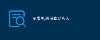 苹果电池保修期多久