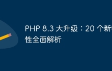 PHP 8.3 大升级：20 个新特性全面解析