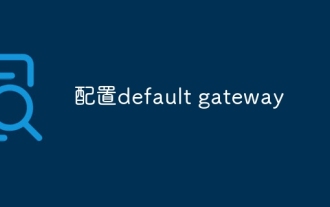 配置default gateway