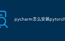 pycharm怎么安装pytorch