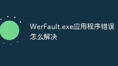 Comment résoudre l'erreur d'application WerFault.exe