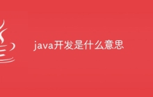 java开发是什么意思