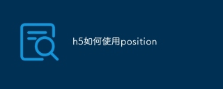 Bagaimana untuk menggunakan kedudukan dalam h5