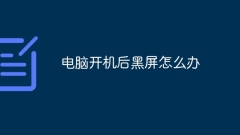 What to do if the screen goes black after the computer is turned on