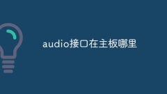Où se trouve l'interface audio sur la carte mère ?