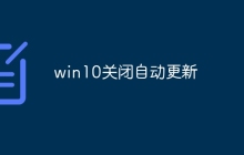 win10关闭自动更新