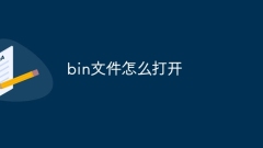 bin文件怎么打开