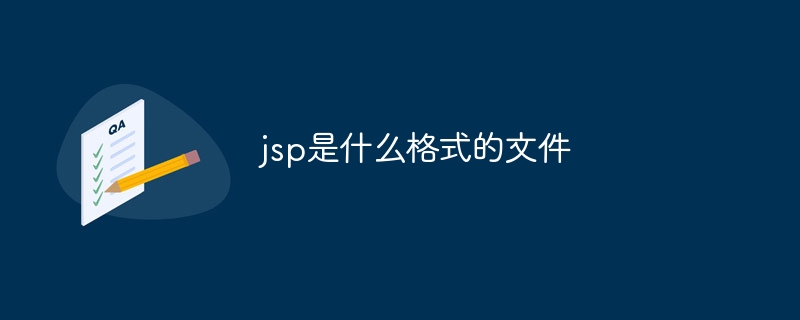 jsp是什么格式的文件