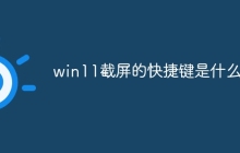 win11截屏的快捷键是什么