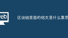 What does the inscription in the blockchain mean?