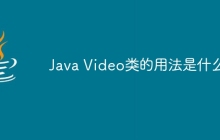 Java Video类的用法是什么