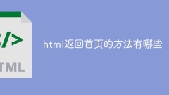 What are the methods to return to the home page in html?