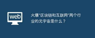 火爆“区块链和互联网”两个行业的元宇宙是什么？