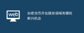 加密货币开发服务领域有哪些新兴机会