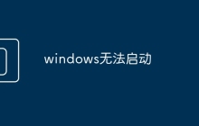windows无法启动