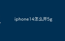 iphone14怎么开5g
