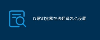 谷歌浏览器在线翻译怎么设置