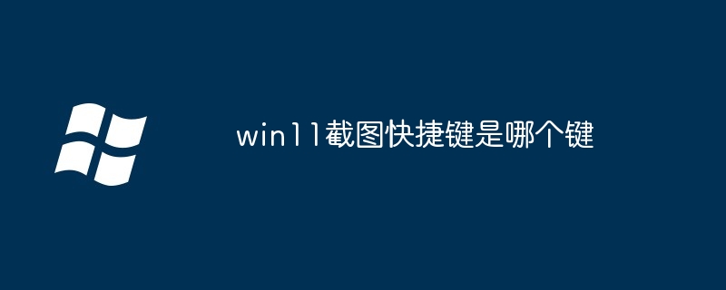 win11截圖快捷鍵是哪個鍵