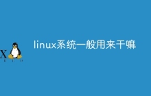 linux系统一般用来干嘛
