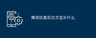 微信拉黑后对方显示什么
