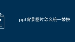 How to uniformly replace ppt background images