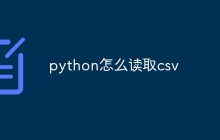 python怎么读取csv