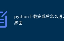 python下载完成后怎么进入界面