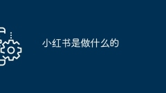 小紅書是做什麼的