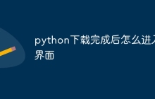 python下载完成后如何进入界面