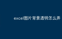 excel图片背景透明怎么弄