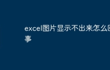 excel图片显示不出来怎么回事