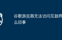 谷歌游览器无法访问互联网怎么回事