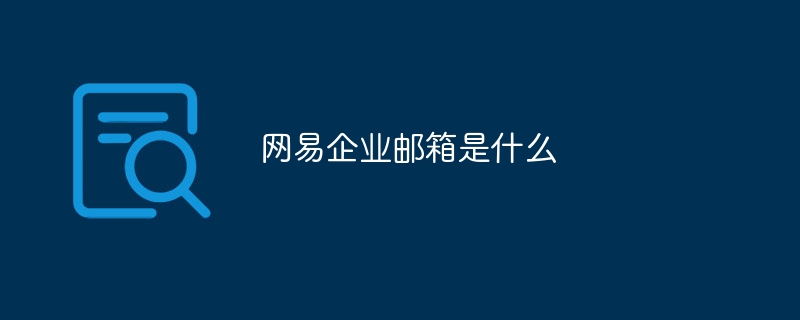 NetEase ビジネスメールとは何ですか?