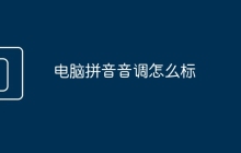 电脑拼音音调怎么标