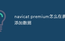 navicat premium怎么在表里添加数据