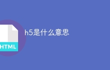 h5是什么意思
