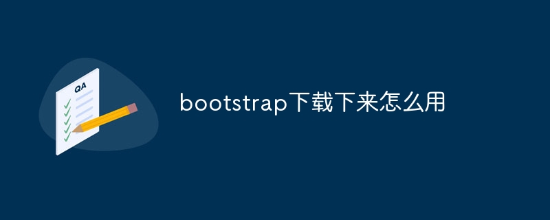 bootstrap下载下来怎么用