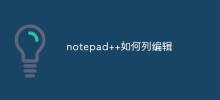 Notepad++ 列を編集する方法