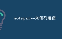 notepad++如何列编辑