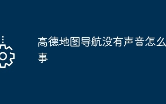 高德地圖導航沒有聲音怎麼回事