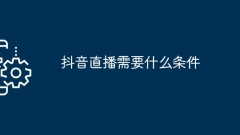 Douyin 라이브 방송에 대한 요구 사항은 무엇입니까?