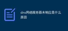 dns網路伺服器未回應是什麼原因