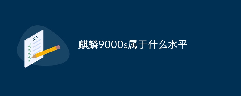 Kirin 9000 はどのレベルに属しますか?