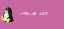 rm在linux是什麼意思