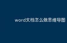 word文档怎么做思维导图
